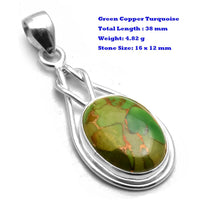 Genuine Larimar Citrine Ruby Emerald Seraphinite Turquoise Labradorite Agate  Pendant 925 Sterling Silver