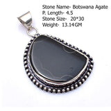 Genuine Labradorite Turquoise Black Tourmaline Moonstone Sapphire Jasper Agate Pendant Silvers Overlay over Copper