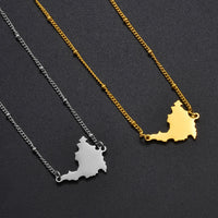 Anniyo 2.1CM Sint Maarten and Saint-Martin Ball Chain Necklaces Saint Martin SXM Jewelry Women Girls #315521