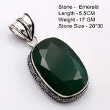 Genuine  Emerald  Pendant Women Jewelry gift