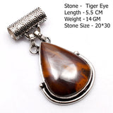 Genuine Labradorite Amazonite Turquoise Agate  Pendant