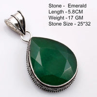 Genuine  Emerald  Pendant Women Jewelry gift