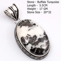Genuine Turquoise Labradorite   Pendant
