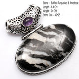 Genuine Turquoise Agate Jasper Labradorite  Pendant Women Jewelry gift