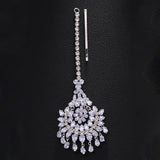 Stonefans Bridesmaid Decoration Dress Accessories Gift Jewelry Wedding Fashion 2025 Party Geometric Hair Chain Headband Bridal