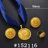 Anniyo Ethiopian sets Pendant DIY Rope Earrings Rings African Eritrean Jewelry Wedding Engagement Habesha Ethnic Items #152016B