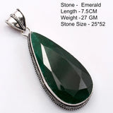 Genuine  Emerald  Pendant Women Jewelry gift