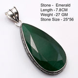 Genuine  Emerald  Pendant Women Jewelry gift