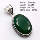 Genuine  Emerald  Pendant Women Jewelry gift