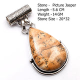 Genuine Labradorite Amazonite Turquoise Agate  Pendant
