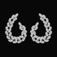 2025 New Wedding Jewelry Set for Women Saudi Arabia 4 Pieces Zirconia Bridal Jewellery Collection Necklace Set