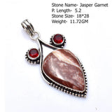 Genuine Sapphire Turquoise Emerald Agate Labradorite Jasper  Pendant