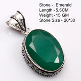 Genuine  Emerald  Pendant Women Jewelry gift