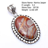 Genuine Labradorite Turquoise Black Tourmaline Moonstone Sapphire Jasper Agate Pendant Silvers Overlay over Copper