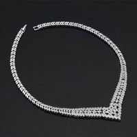 2025 New Wedding Jewelry Set for Women Saudi Arabia 4 Pieces Zirconia Bridal Jewellery Collection Necklace Set