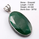 Genuine  Emerald  Pendant Women Jewelry gift