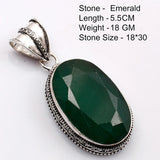 Genuine  Emerald  Pendant Women Jewelry gift