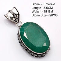 Genuine  Emerald  Pendant Women Jewelry gift