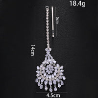 Stonefans Bridesmaid Decoration Dress Accessories Gift Jewelry Wedding Fashion 2025 Party Geometric Hair Chain Headband Bridal