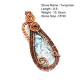 Genuine Rhodochrosite Jasper Agate Turquoise  Pendant