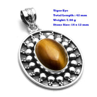 Genuine Larimar Citrine Ruby Emerald Seraphinite Turquoise Labradorite Agate  Pendant 925 Sterling Silver