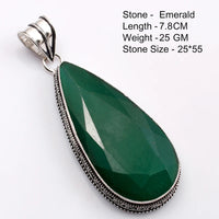 Genuine  Emerald  Pendant Women Jewelry gift
