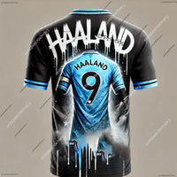 New arrivals Men Summer Football Jersey Tshirt Haaland No. 9 Special Football Jersey Outdoor Sports Short Sleeves Fan Jersey Kit
