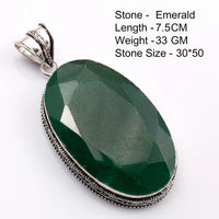 Genuine  Emerald  Pendant Women Jewelry gift