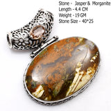 Genuine Turquoise Labradorite Jasper Agate  Pendant
