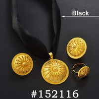 Anniyo Ethiopian sets Pendant DIY Rope Earrings Rings African Eritrean Jewelry Wedding Engagement Habesha Ethnic Items #152016B