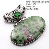 Genuine Turquoise Agate Jasper Labradorite  Pendant Women Jewelry gift