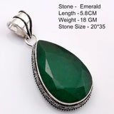 Genuine  Emerald  Pendant Women Jewelry gift