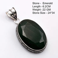 Genuine  Emerald  Pendant Women Jewelry gift