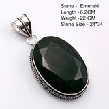 Genuine  Emerald  Pendant Women Jewelry gift