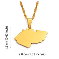 Anniyo The Czech Republic Map Pendant & Necklaces for Women Ceska Country Maps Jewelry @021921