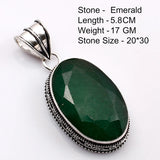 Genuine  Emerald  Pendant Women Jewelry gift