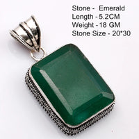 Genuine  Emerald  Pendant Women Jewelry gift