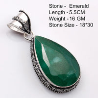Genuine  Emerald  Pendant Women Jewelry gift
