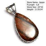Genuine Labradorite Turquoise Black Tourmaline Moonstone Sapphire Jasper Agate Pendant Silvers Overlay over Copper