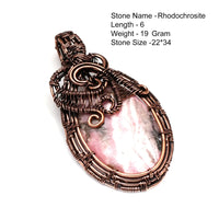 Genuine Rhodochrosite Jasper Agate Turquoise  Pendant