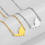 Anniyo 2.1CM Sint Maarten and Saint-Martin Ball Chain Necklaces Saint Martin SXM Jewelry Women Girls #315521