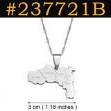 Anniyo Gold Color and Silver for Ethiopia Tigray Region Pendant Necklaces African Jewelry #237721