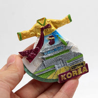 3D magnetic refrigerator Myanmar tourism souvenir in chonglimen South Korea national flag magnet fridge magnets collection gifts
