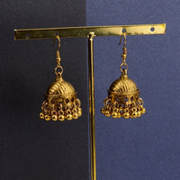 Retro Indian Bollywood Kundan Jhumka Jhumki Three-layer Drop Earrings For Women Boho Ethnic Gypsy Fashion Wedding Wear Jewelry