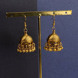 Retro Indian Bollywood Kundan Jhumka Jhumki Three-layer Drop Earrings For Women Boho Ethnic Gypsy Fashion Wedding Wear Jewelry