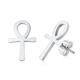 OM SYMBOL AUM STUD EARRING STAINLESS STEEL YOGA AND MEDITATION UNISEX JEWELRY GIFTS FOR YOGA LOVERS
