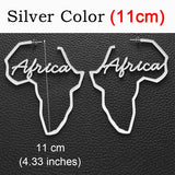 Anniyo African Symbol Earrings Gold Color Stainless Steel Adinkra Nyame Earrings Stud Ethnic large Jewelry Love  #131121