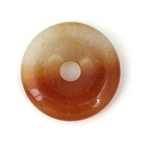 Natural Healing Amethyst Crystal Lapis Lazuli Labradorite Stone 30mm Donut Beads Reiki Chakra Pendant Fit Necklace Jewelry DIY
