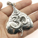 1pcs Big OM Pendant For Necklace Making Large Lotus Yoga Om Symbol Charms Pendant DIY Handmade Jewelry Making Accessories