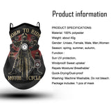 Retro Moto Cycling Sunscreen Mask Motorcycle Headscarf Summer Anti-UV Outdoor Neck Head Cover Riding Face Shield Sport Headwrap